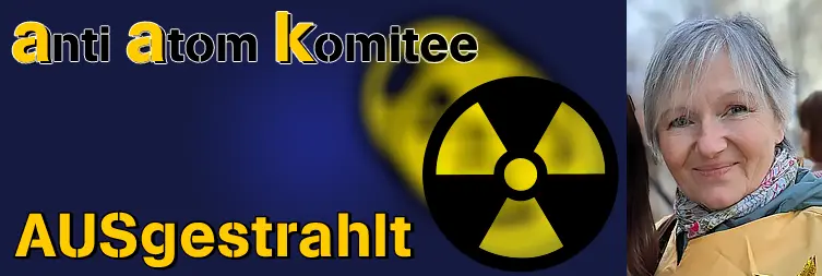 Logo der Sendung "AUSgestrahlt" mit einem Foto der Mitwirkenden Johanna Nekowitsch