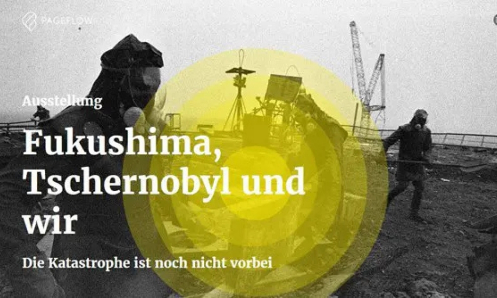 Werbebanner zur Online-Veranstaltung "Fukushima, Tschernobyl und wir"